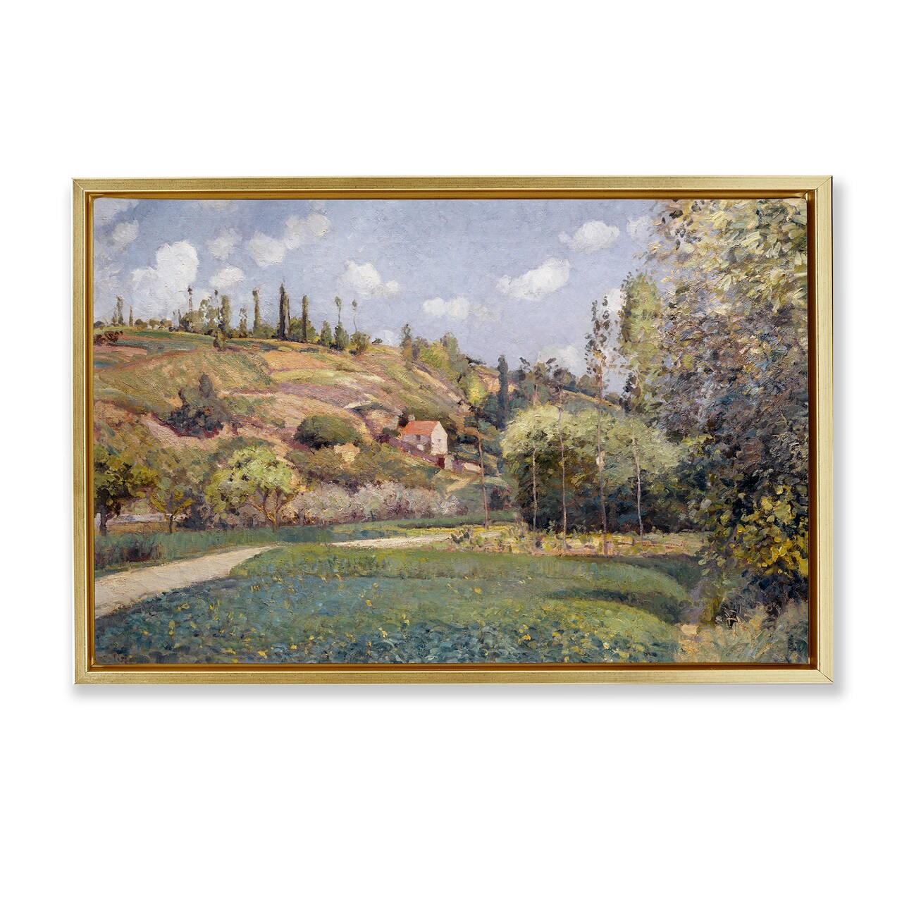 Stupell Industries Rolling Green Hillside Framed Floater Canvas Wall Art Design by CAD Designs